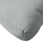 vidaXL Coussins de palette lot de 2 gris clair mélangé tissu