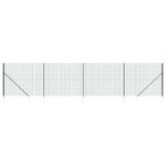 vidaXL Clôture en treillis métallique et piquet d'ancrage vert 1 8x10m