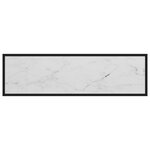 vidaXL Table console Blanc 120x35x75 cm Verre trempé
