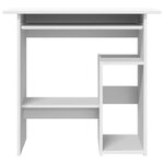 vidaXL Bureau Blanc 80x45x74 cm Bois d’ingénierie