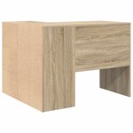 vidaXL Bureau d'angle Chêne Sonoma 102 x 50 x 75 cm Bois d'ingénierie