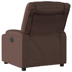 vidaXL Fauteuil inclinable Marron Similicuir