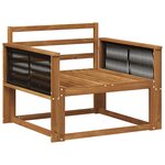 vidaXL Sofa de milieu extérieur Bois d'Acacia Massif Naturel