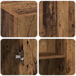 vidaXL Meuble de bureau en bois recyclé 60 x 32 x 77 5 cm - Bois d'ingénierie