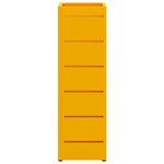 vidaXL Porte-parapluies Jaune moutarde Métal Standard Porte-parapluies