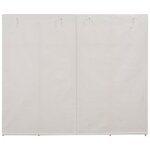 vidaXL Garde-robe Blanc 200 x 40 x 170 cm Tissu