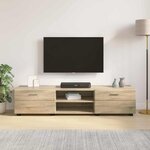 vidaXL Meuble TV Chêne sonoma 150 x 39 x 30 cm Bois d'ingénierie