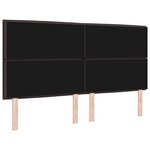vidaXL Tête de lit Design Lignes Marron Foncé 180 cm Tissu