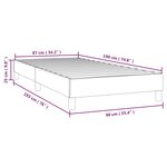 vidaXL Cadre de lit Bleu foncé 90x190 cm Velours
