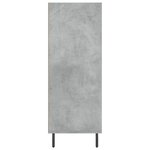 vidaXL Armoire à étagères gris béton 69 5x32 5x90 cm bois d'ingénierie