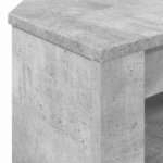 vidaXL MeubleTVd'Angle Gris béton 102 x 40 5 x 45 cm Bois d'ingénierie