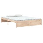 vidaXL Cadre de lit sans matelas bois massif 140x200 cm