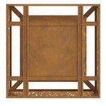 vidaXL Braise Marron 80 x 80 x 30 cm Acier résistant aux intempéries