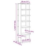 vidaXL Armoire à chaussures chêne artisanal bois d'ingénierie