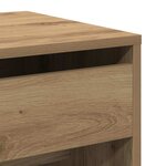 vidaXL Coiffeuse chêne artisanal 60 x 40 x 75 cm Bois d'ingénierie