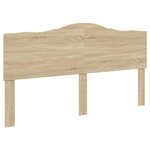 vidaXL Lit de Rangement Chêne Sonoma 180 x 200 cm Bois d'ingénierie