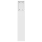 vidaXL Armoire de tête de lit Blanc 140x18 5x104 5 cm