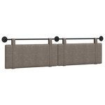 vidaXL Tête de lit suspendue Gris PU antique