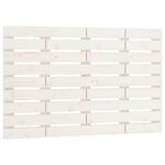 vidaXL Tête de lit murale Blanc 81x3x63 cm Bois massif de pin