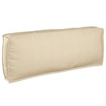 vidaXL Coussin de palette pour dos beige 120x40x12 cm en tissu Oxford