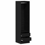 vidaXL Armoire Chêne noir 50 x 50 x 200 cm Bois d'ingénierie