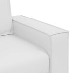 vidaXL Canapé Blanc 180 x 80 x 84 cm tissu