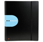 Classeur Exabinder 4 anneaux en D 30mm polypropylène Exactive - A4 maxi  noir x 10 EXACOMPTA
