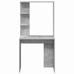 vidaXL Bureau Gris béton 78.5 x 37 x 154.5 cm Bois d'ingénierie