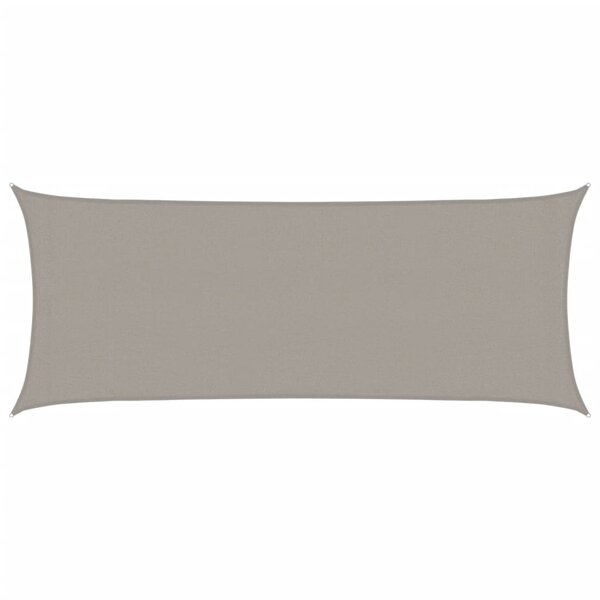 vidaXL Voile d'ombrage 160 g/m² rectangulaire gris clair 2x4 5 m PEHD