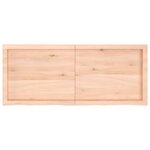 vidaXL Étagère murale 120x50x(2-6) cm bois de chêne massif non traité