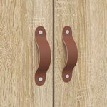 vidaXL Cadre de lit Chêne sonoma 135 x 190 cm Bois d'ingénierie