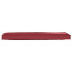 vidaXL Coussin de palette pour banc Rouge Vin 140x40x8 cm en tissu Oxford