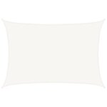 vidaXL Voile d'ombrage PEHD Rectangulaire 4 x 6 m Blanc
