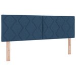 Tête de lit vidaXL Design Blocs de Diamant Bleu 140 cm Tissu