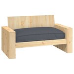 vidaXL Coussin pour assise de palette Anthracite 120 x 80 x 12 cm