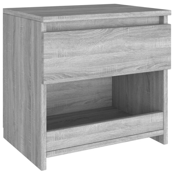 vidaXL Table de chevet Sonoma gris 40x30x39 cm Bois d'ingénierie