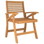 vidaXL Ensemble à manger de jardin 5 Pièces Bois d'acacia solide