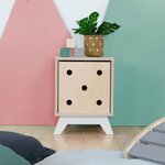 Meuble de rangement NABOSKY blanc 1x1