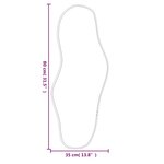 vidaXL Miroir mural Doré 80x35 cm