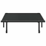vidaXL Cadre de lit sans matelas pliable noir 100x190 cm acier