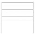 vidaXL Tête de lit métal blanc 75 cm