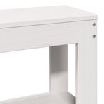 vidaXL Cadre de lit avec tête de lit blanc 160x200 cm bois pin massif