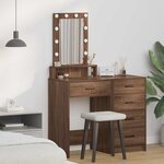 vidaXL Table de Toilette Marron 50 x 41 x 140 cm Bois d'ingénierie