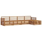 vidaXL Ensemble de canapés d'extérieur 5 pc Naturel