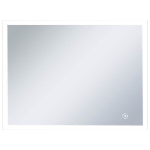 vidaXL Miroir mural à LED de salle de bain et capteur tactile 80x60 cm
