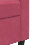 vidaXL Canapé à 2 places Rouge bordeaux 140 cm Velours