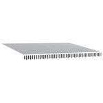 vidaXL Auvent manuel rétractable anthracite et blanc 450x300 cm