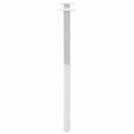vidaXL Pieds de table à manger en forme de X  2 pièces  blanc  50 x (72-73) cm  acier
