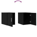 vidaXL Meuble mural Chêne noir 30 x 42 5 x 40 cm Bois d'ingénierie