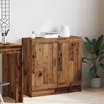 vidaXL Meuble vieux bois 82 5x30 5x80 cm bois d'ingénierie